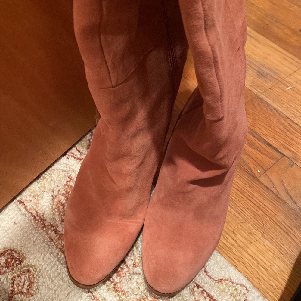 Sezane Pink Over the Knee Boots - Picture 8 of 12
